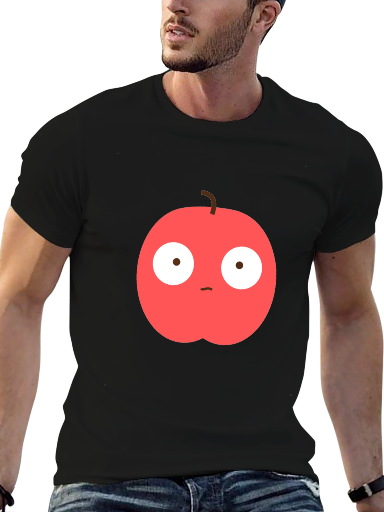 Funny Apple Graphic T-Shirt - Unisex Casual Wear