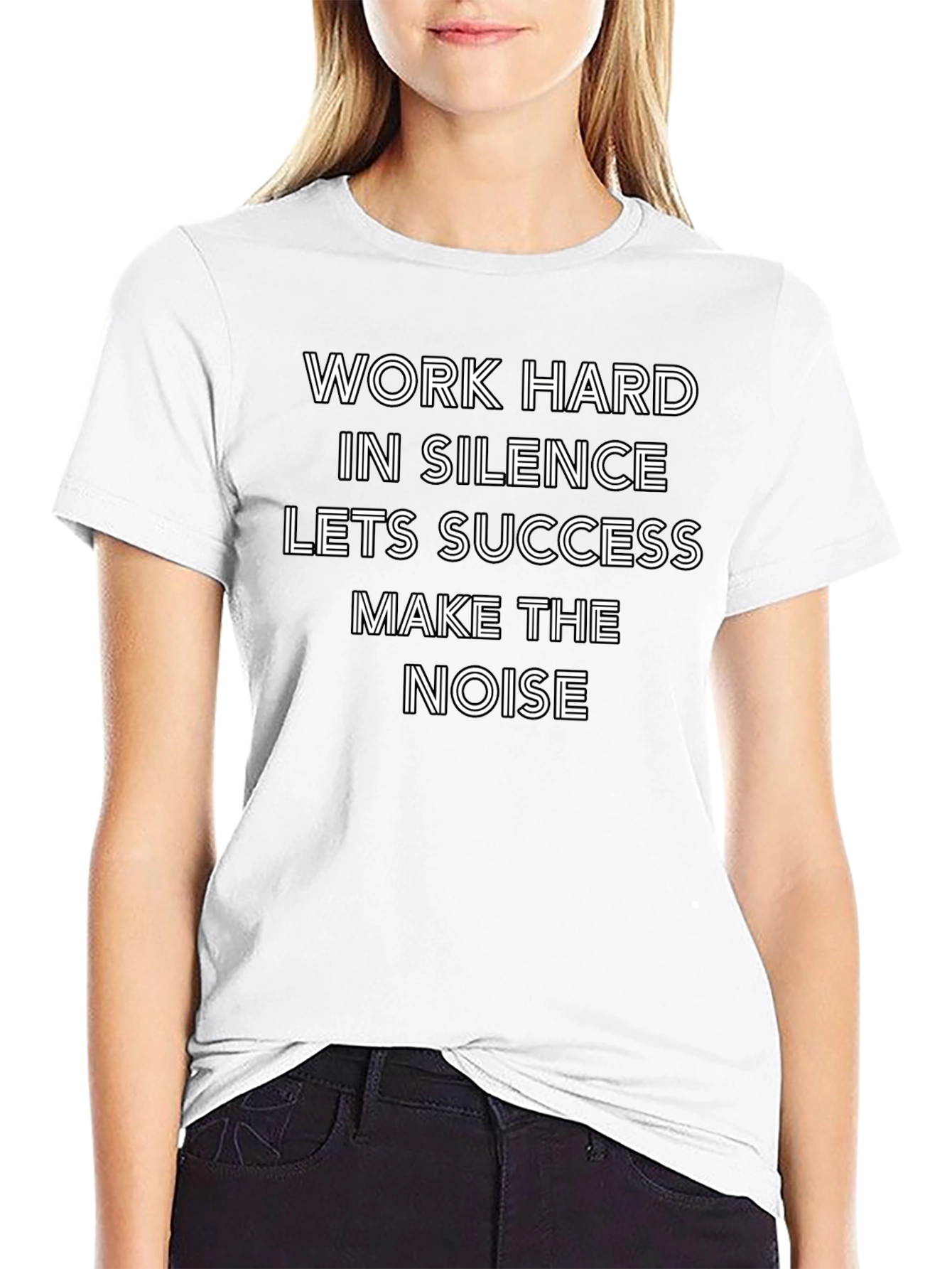 Work Hard in Silence Graphic T-Shirt
