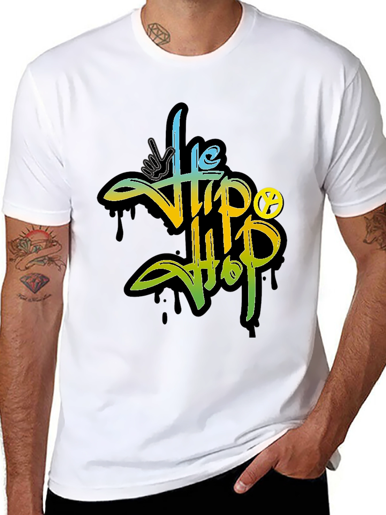 Hip Hop Graphic T-Shirt - Urban Style