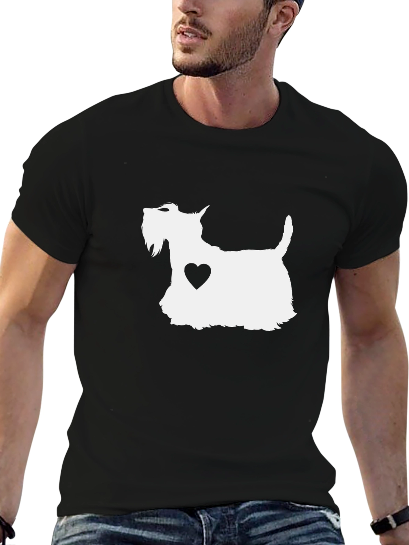 Dog Heart T-Shirt: Trendy Casual Tee