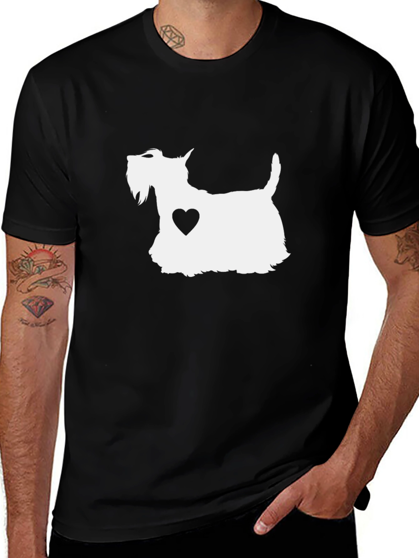 Dog Heart T-Shirt: Trendy Casual Tee