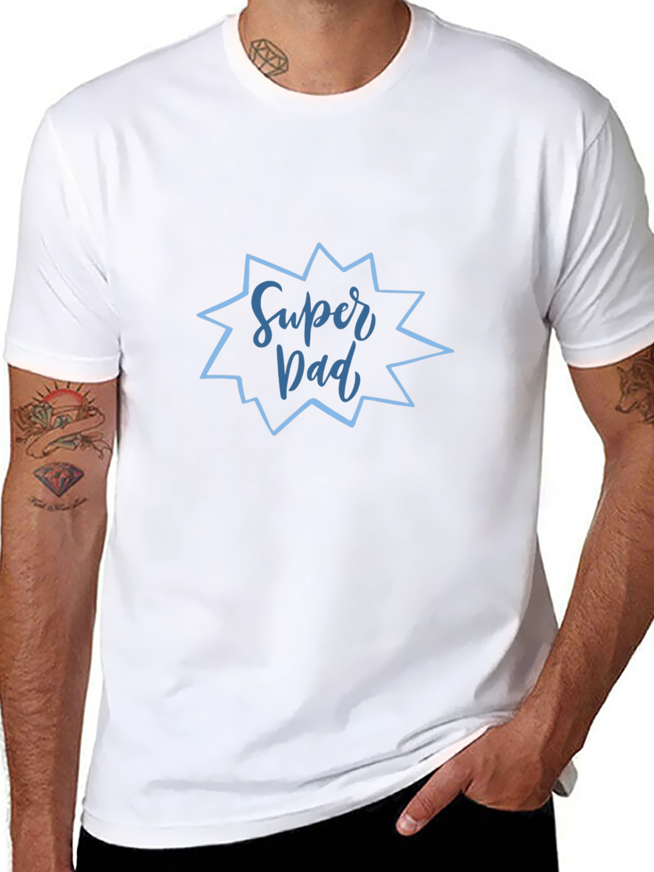 Super Dad Graphic T-Shirt - Black