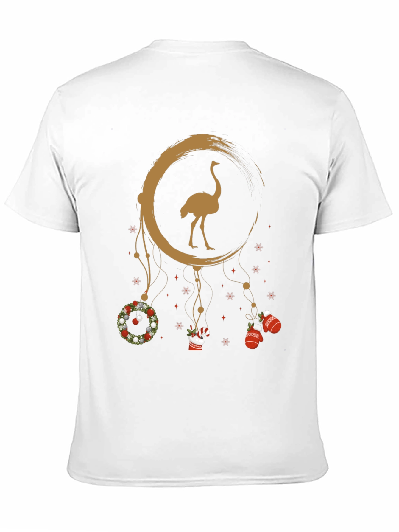 Ostrich Dreamcatcher Christmas Graphic Tee