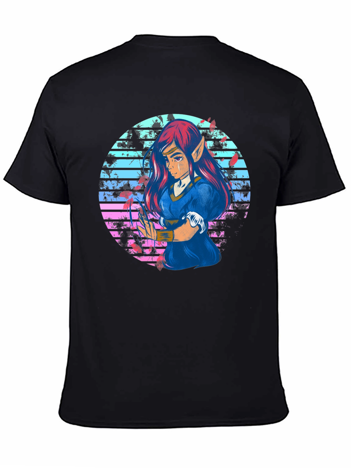 Anime Elf Retro T-Shirt - Unisex Graphic Tee