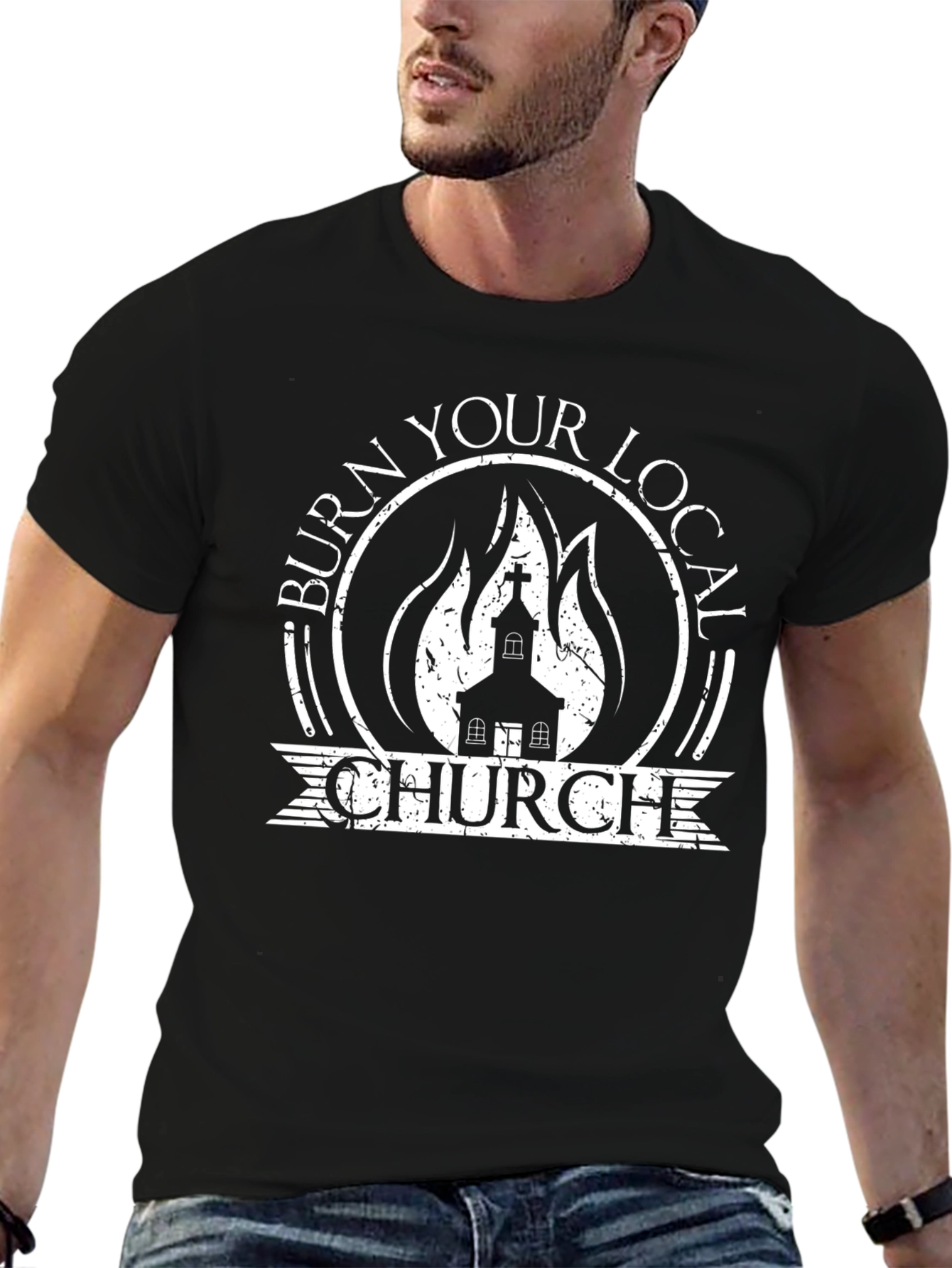 Burn Your Local Church Graphic T-Shirt