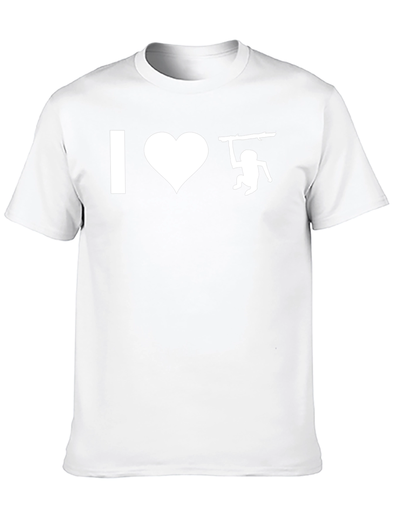 I Heart Monkeys Graphic Tee - Black Cotton T-Shirt