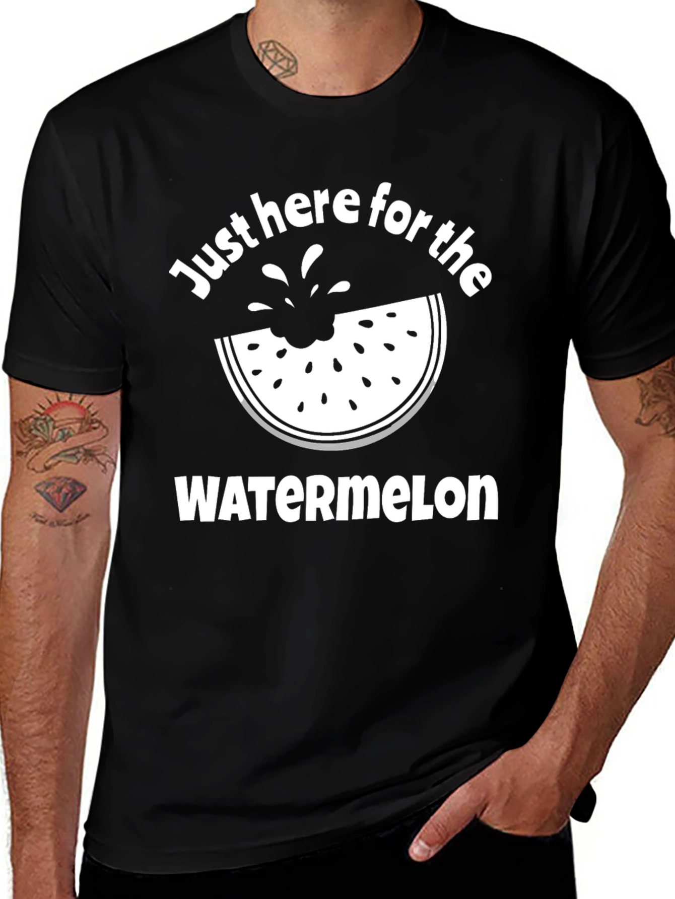 Just Here for the Watermelon Graphic Tee
