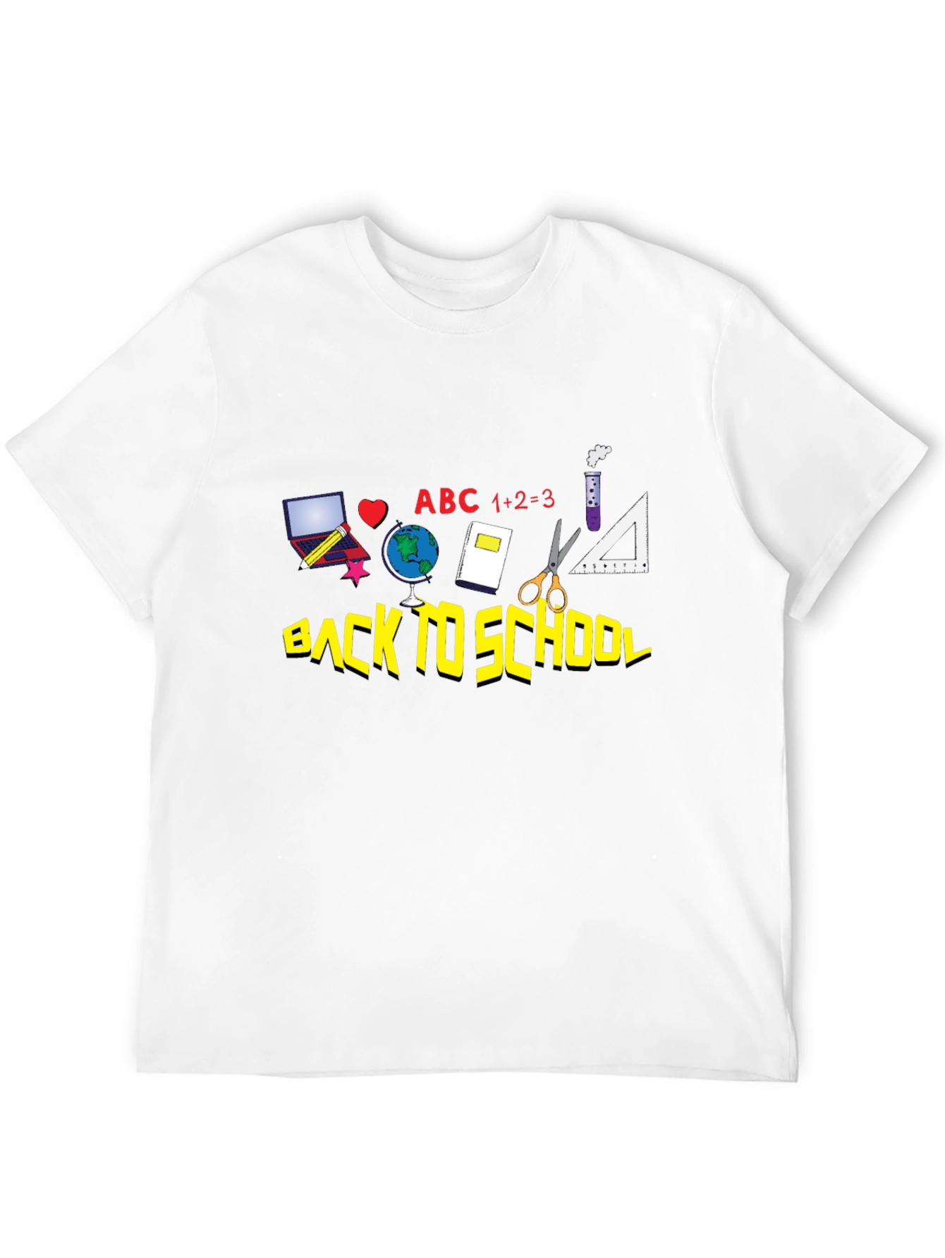 Back to School Graphic Tee - Black Cotton T-Shirt