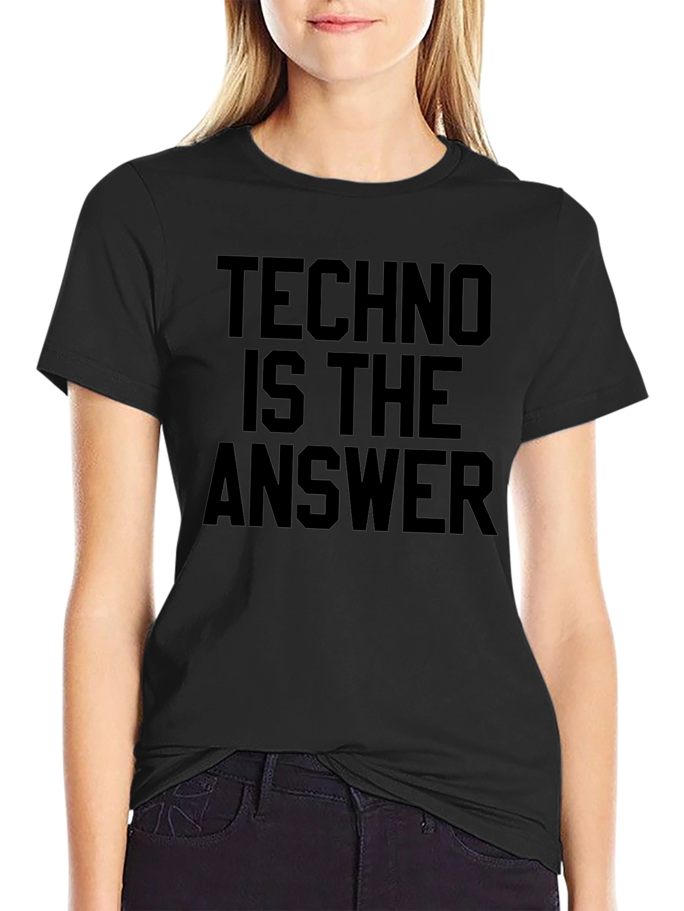 Techno Is The Answer Graphic T-Shirt