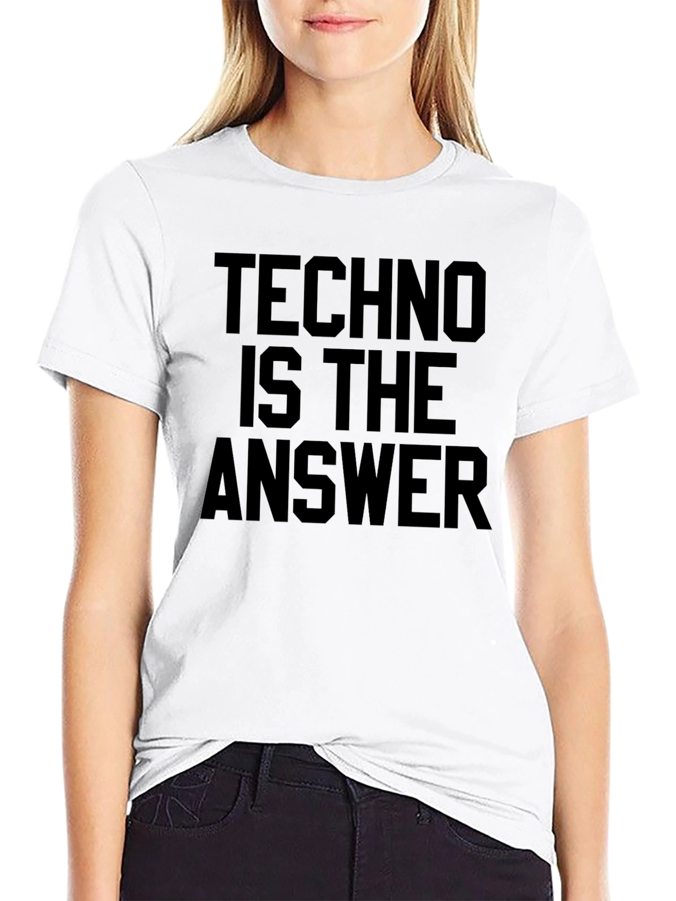Techno Is The Answer Graphic T-Shirt