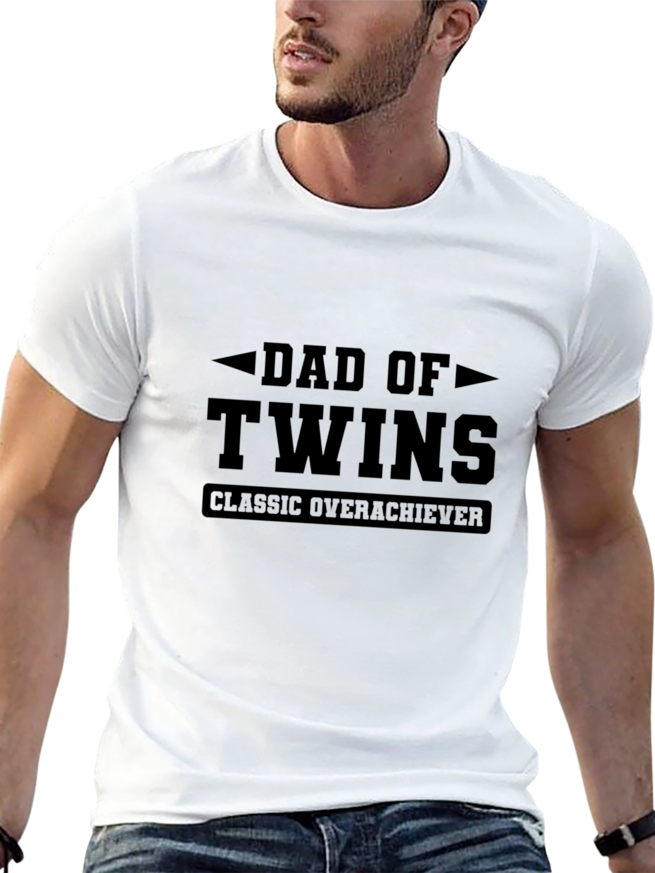 Dad of Twins Classic Overachiever T-Shirt