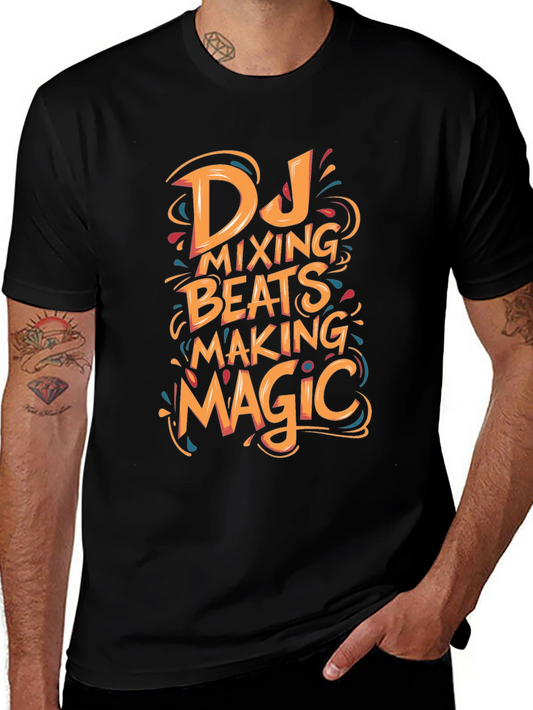 DJ Mixing Beats Making Magic Graphic T-Shirt