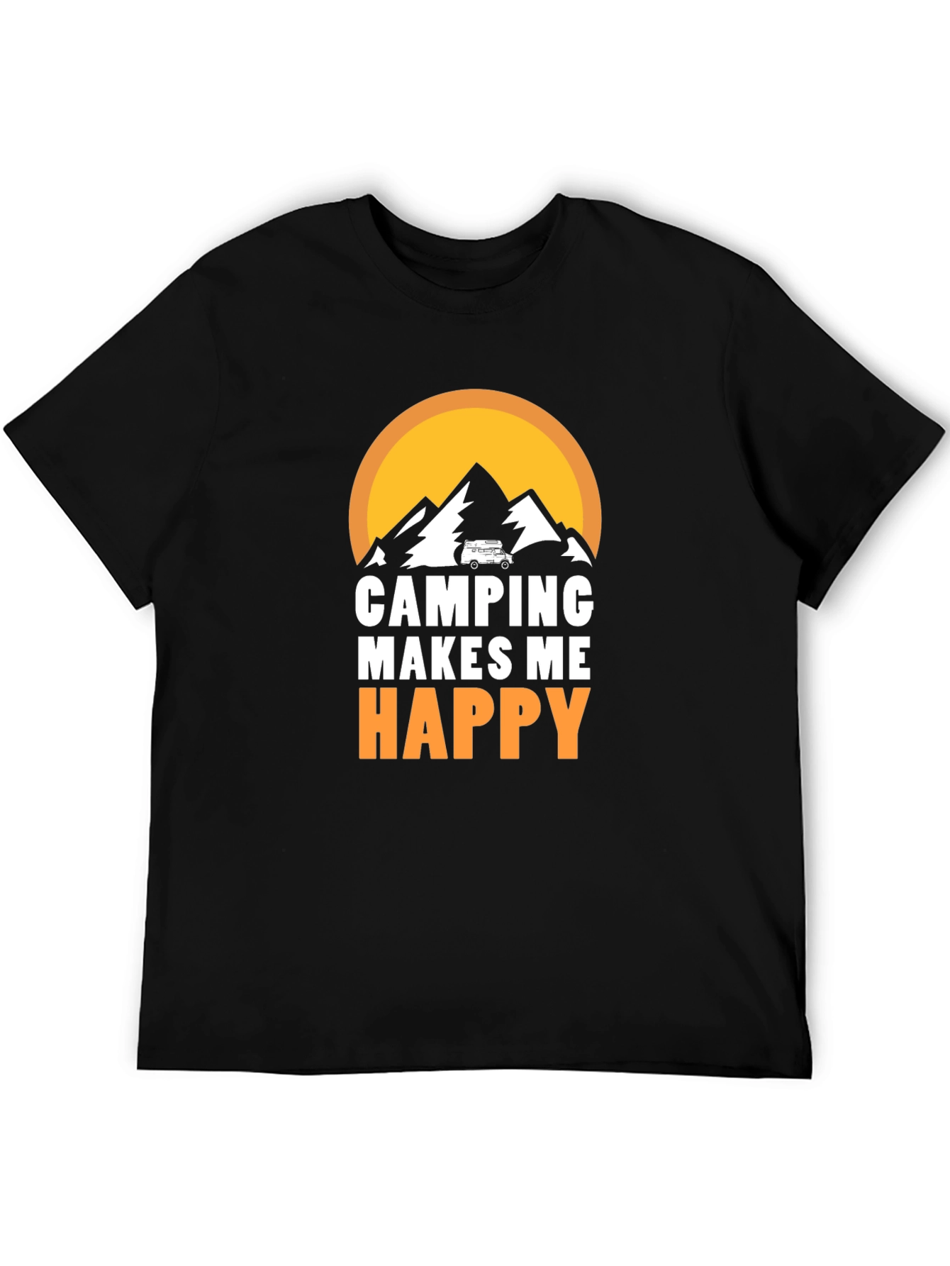 Camping Makes Me Happy Graphic Tee