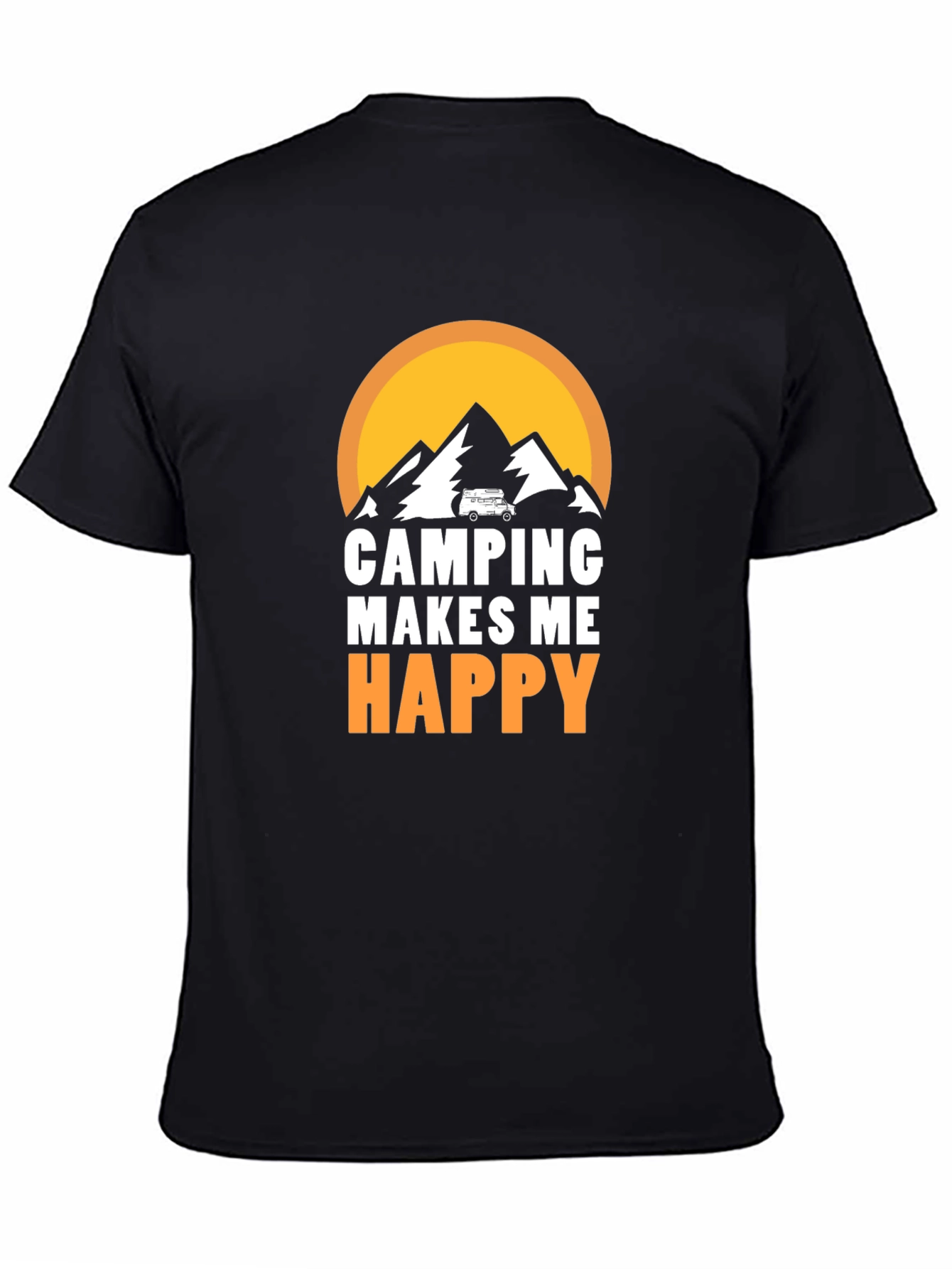 Camping Makes Me Happy Graphic Tee