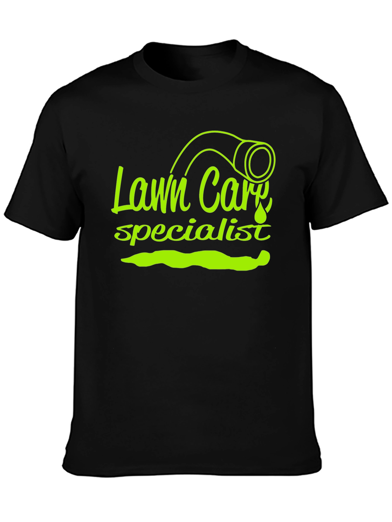 Lawn Care Specialist Graphic Tee - Black