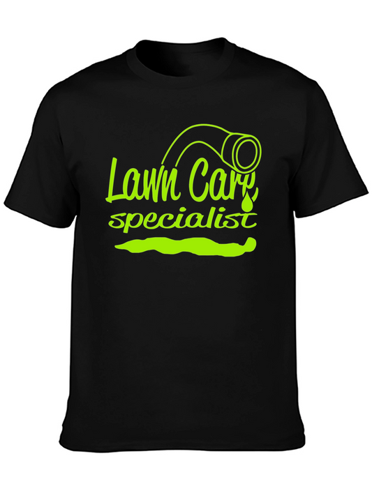 Lawn Care Specialist Graphic Tee - Black