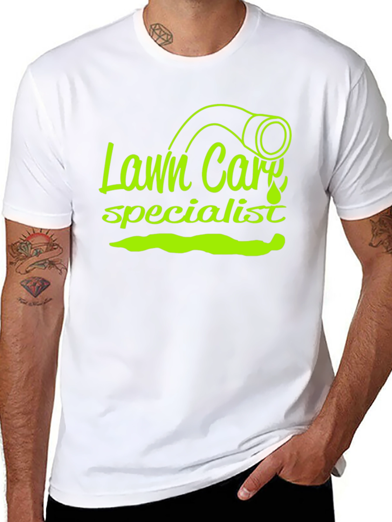 Lawn Care Specialist Graphic Tee - Black