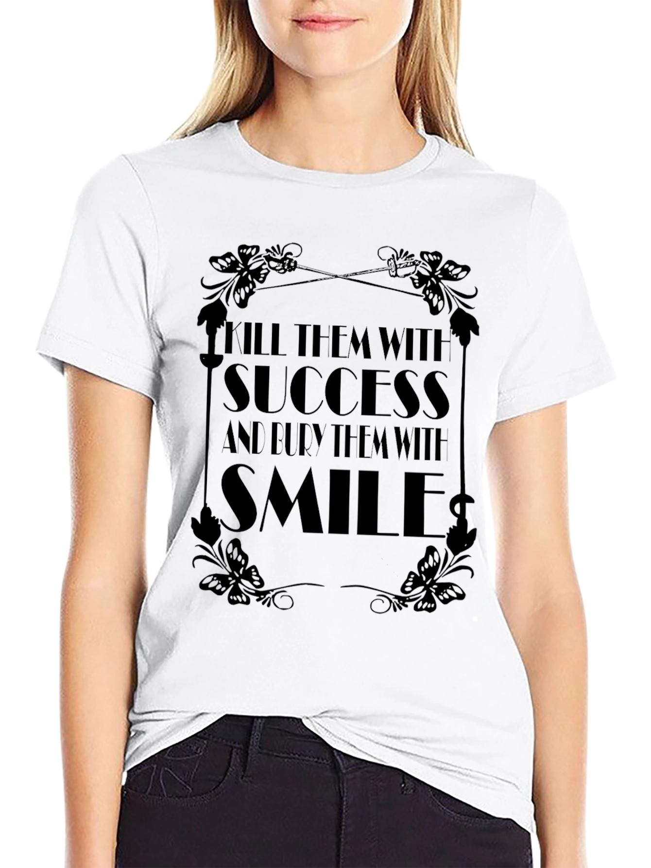 Kill Them with Success Black Graphic Tee