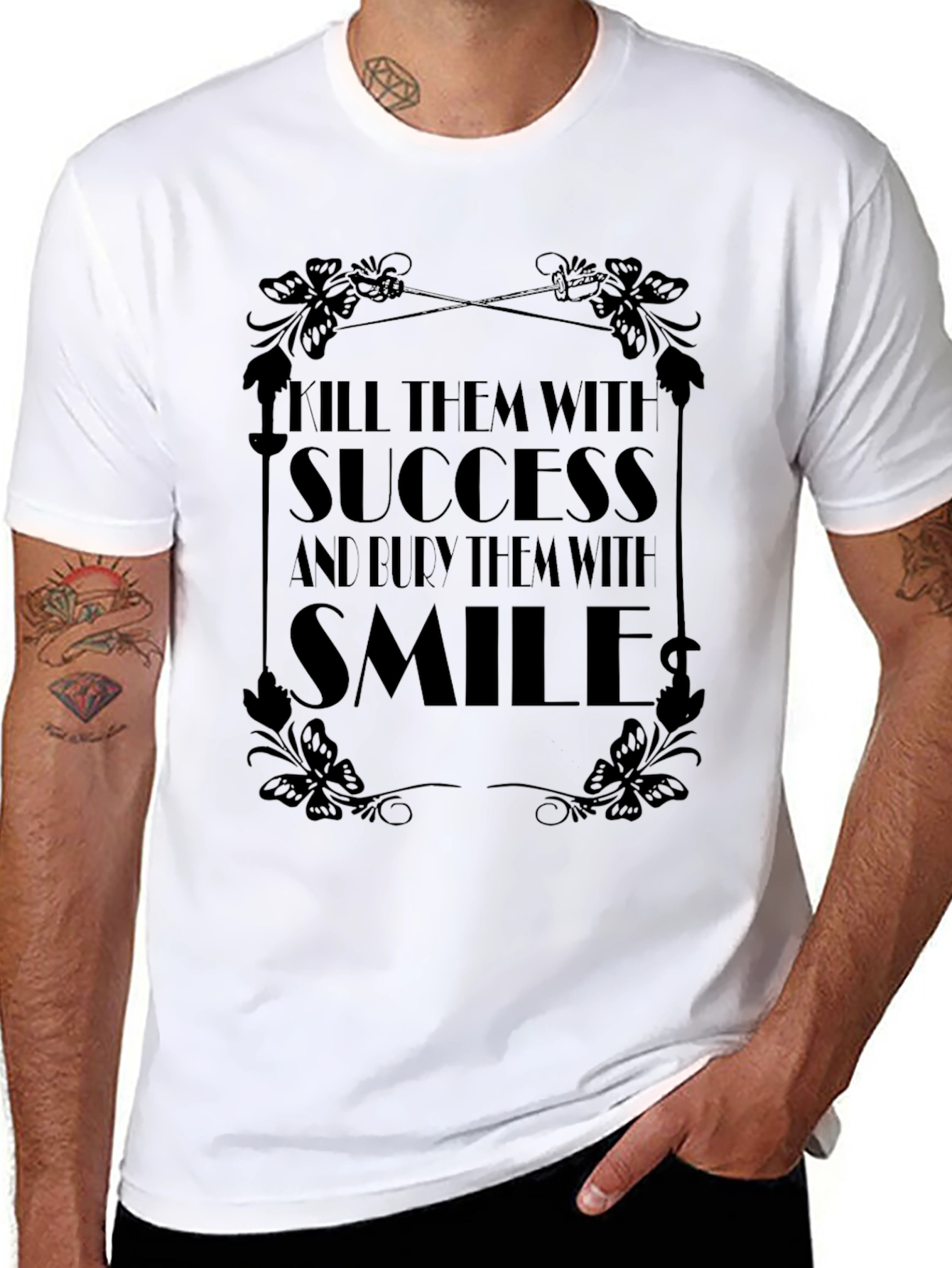 Kill Them with Success Black Graphic Tee