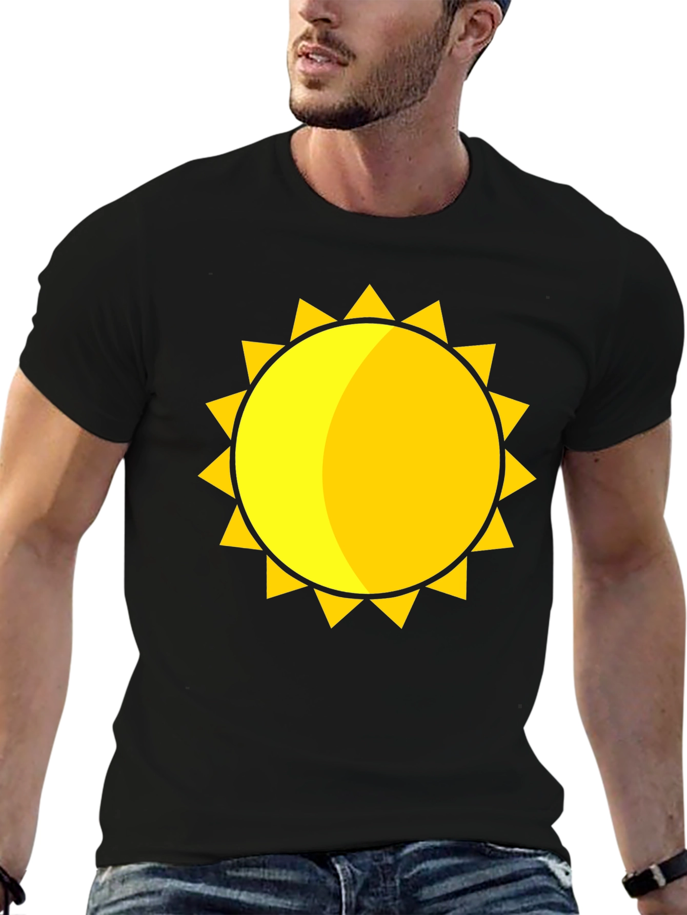 Sunny Graphic Black T-Shirt