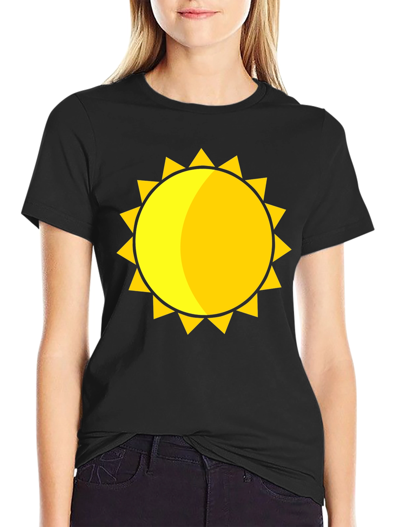 Sunny Graphic Black T-Shirt