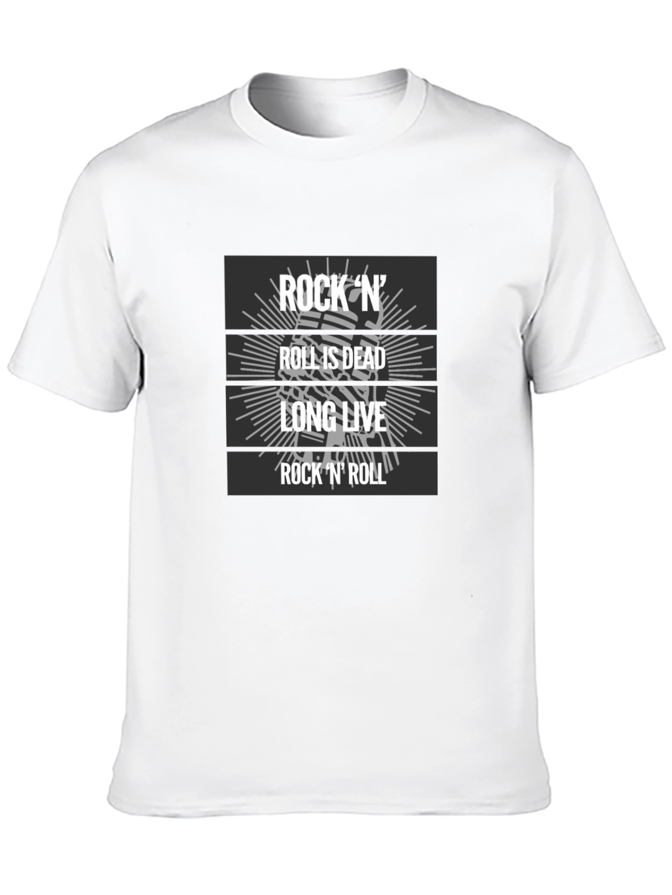 Rock N Roll Graphic T-Shirt - Long Live Rock!