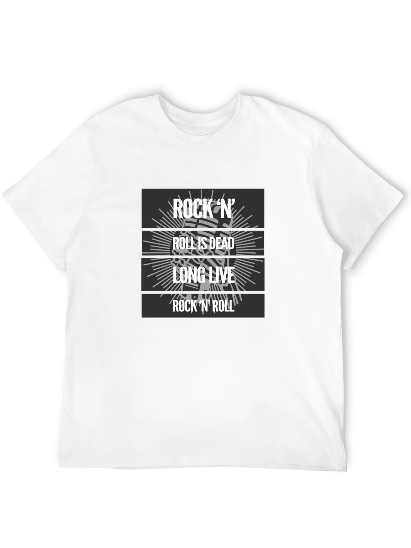 Rock N Roll Graphic T-Shirt - Long Live Rock!