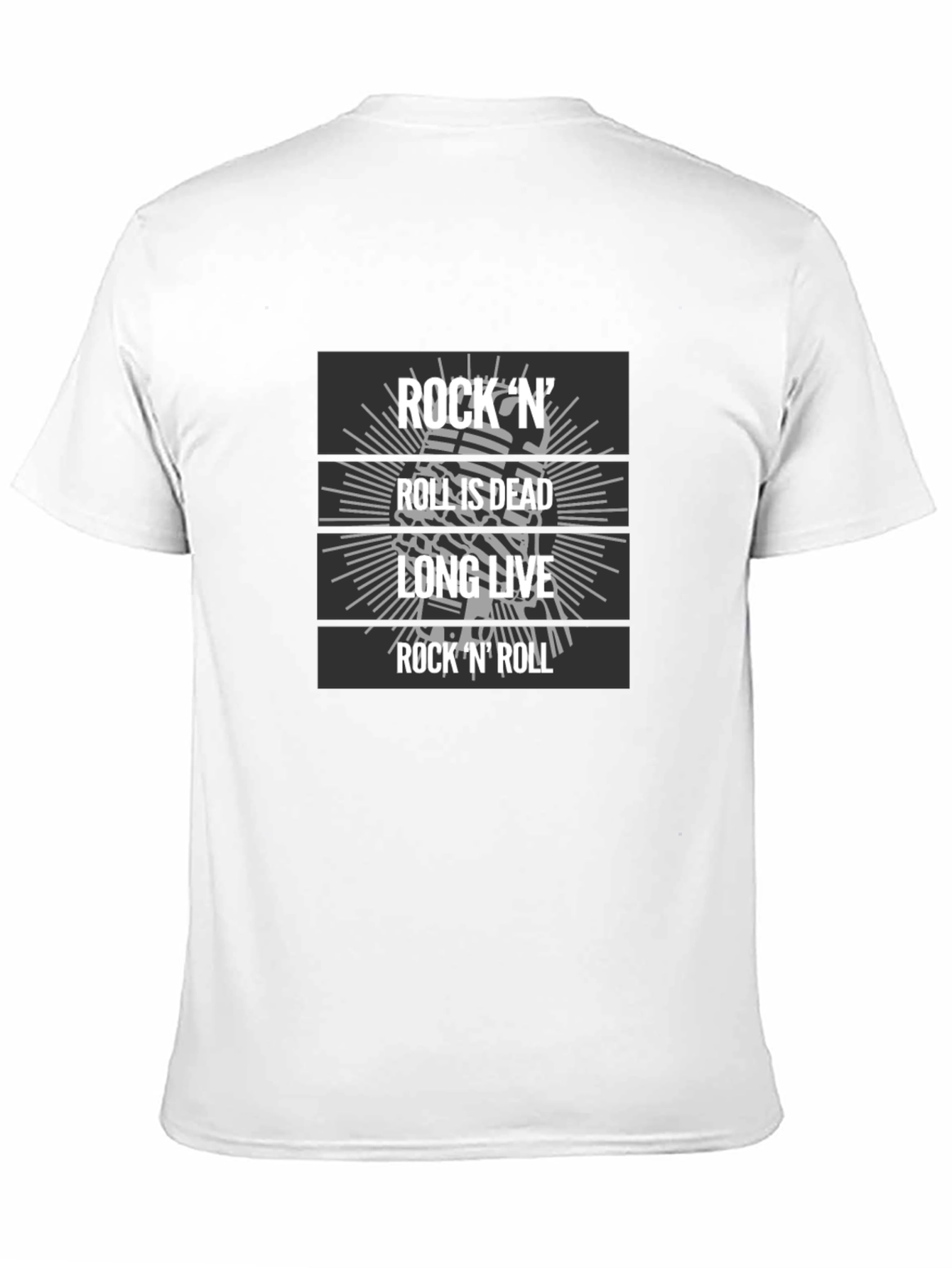 Rock N Roll Graphic T-Shirt - Long Live Rock!