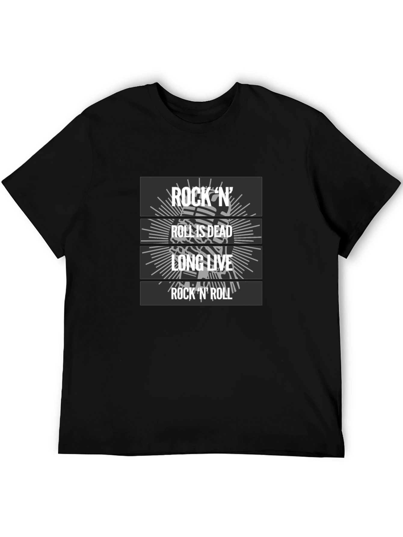 Rock N Roll Graphic T-Shirt - Long Live Rock!