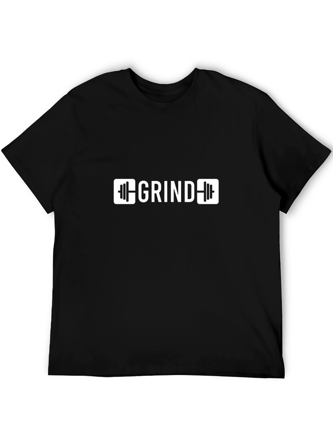 Grind Gym Fitness Black T-Shirt Workout Motivation