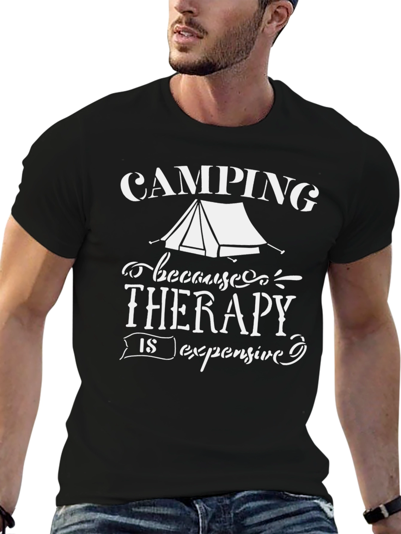 Camping Therapy T-Shirt - Funny Outdoor Apparel