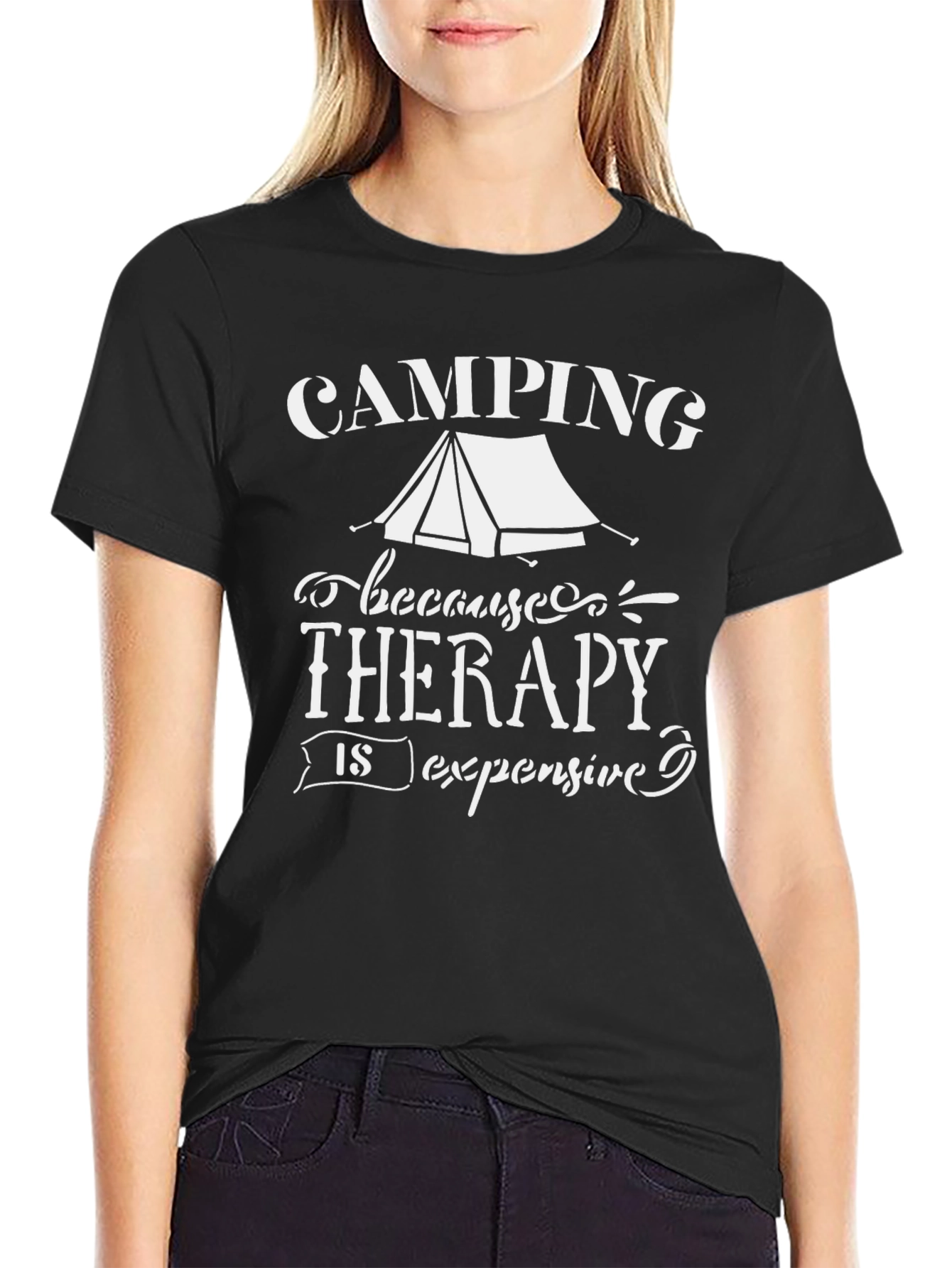 Camping Therapy T-Shirt - Funny Outdoor Apparel