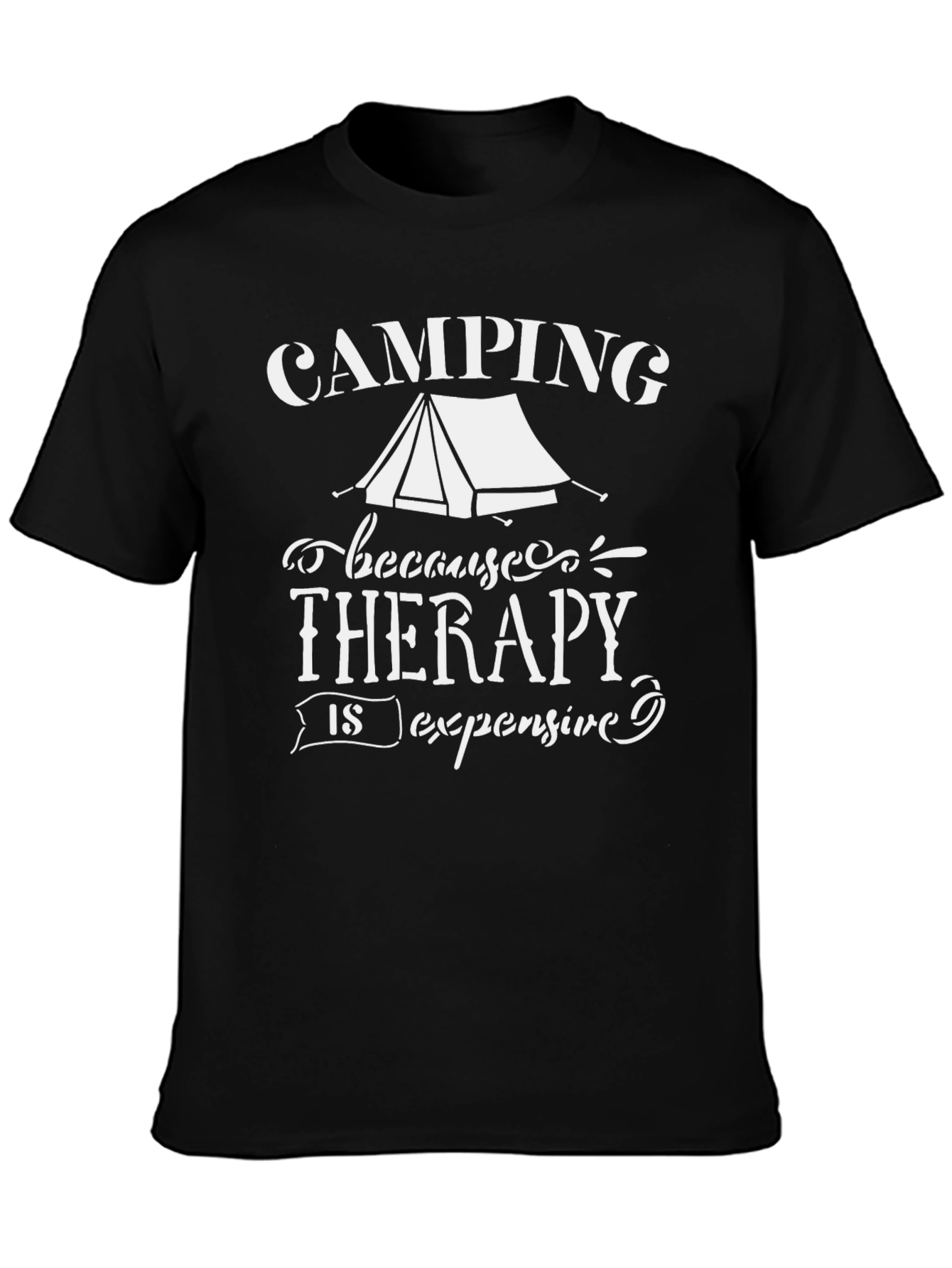 Camping Therapy T-Shirt - Funny Outdoor Apparel