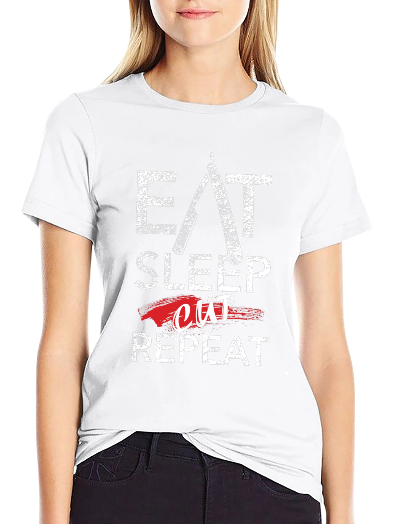 Eat Sleep Cut Repeat Barber T-Shirt