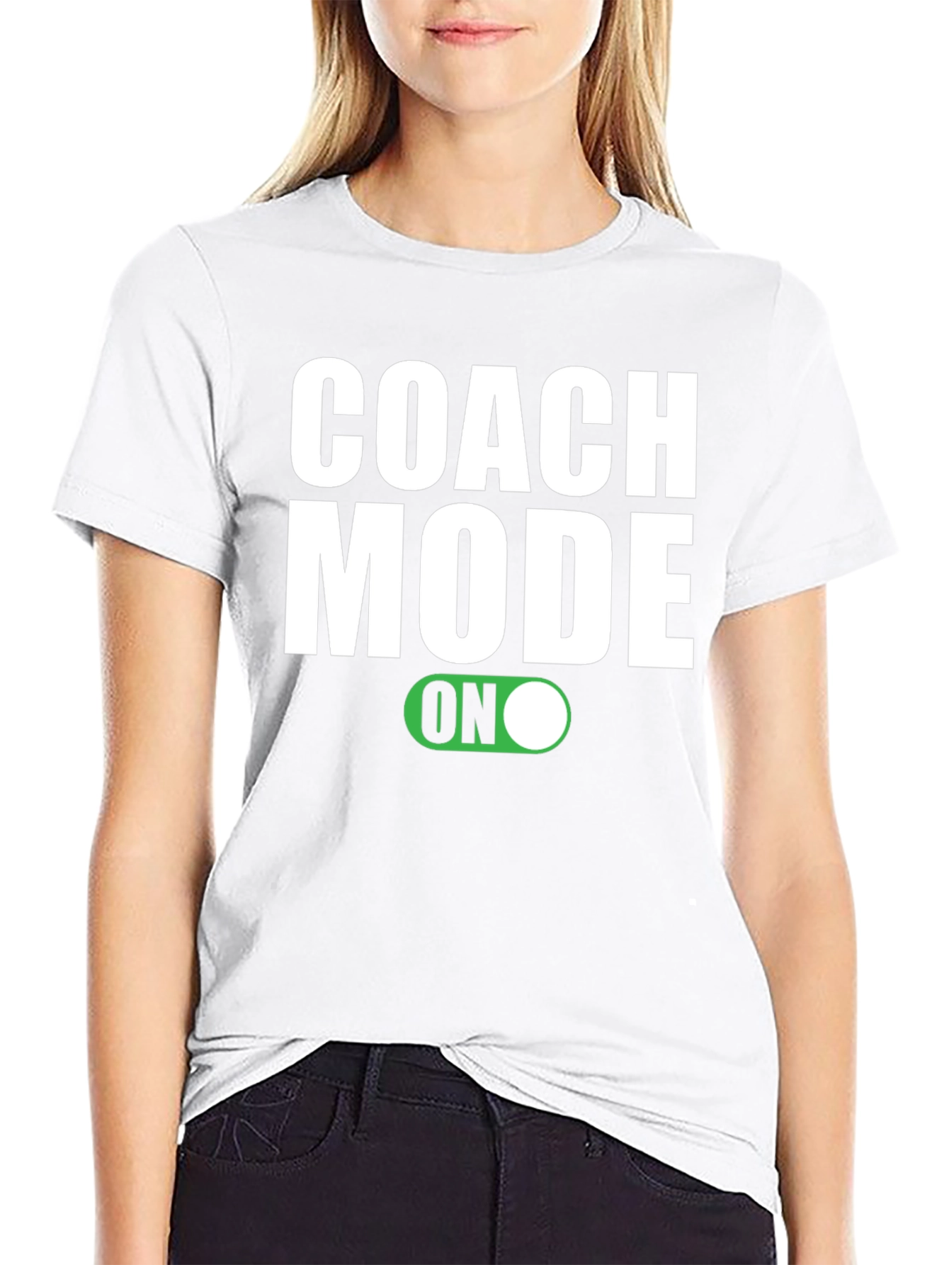 Coach Mode On T-Shirt - Black Graphic Tee