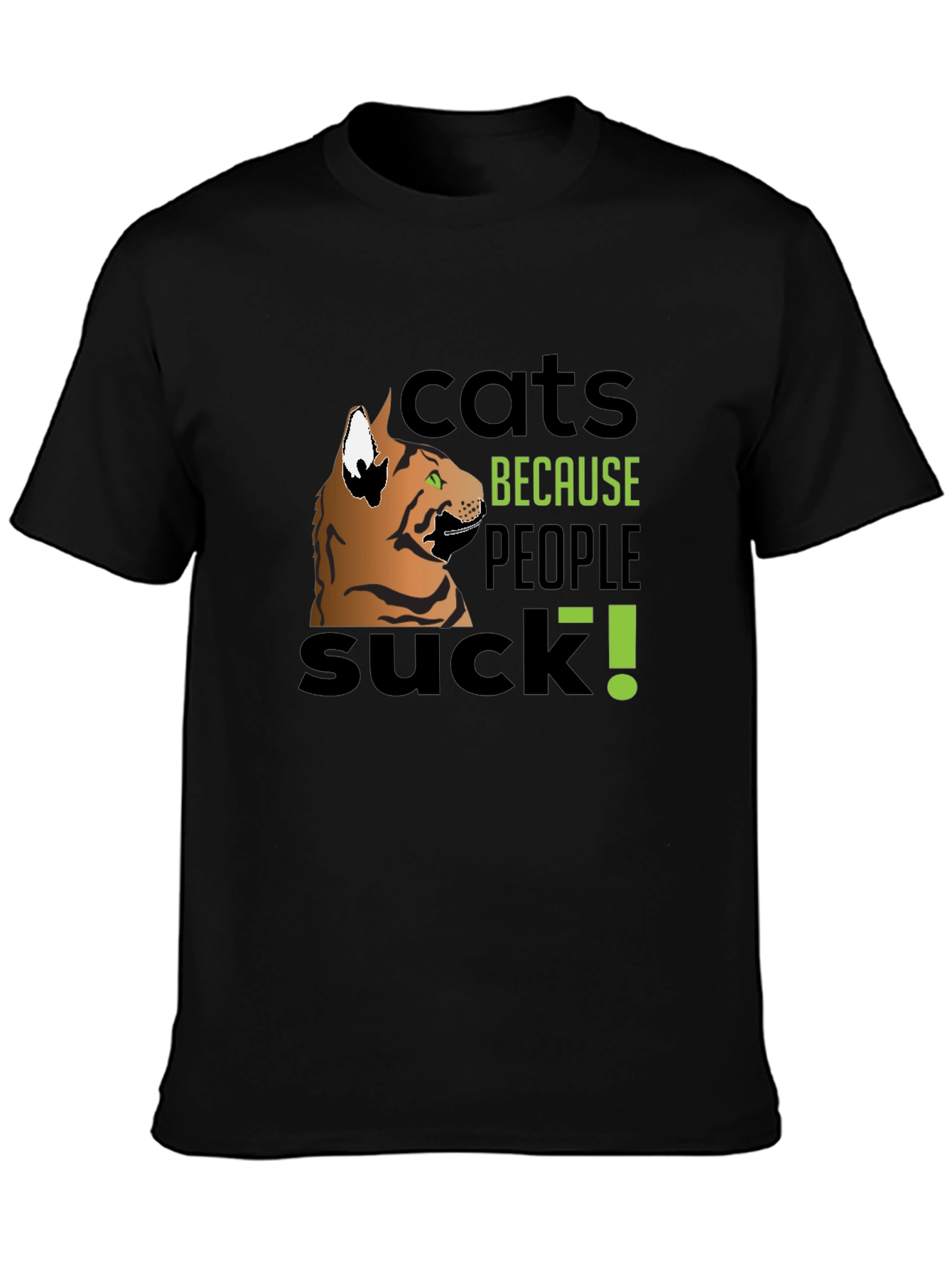 Cats Because People Suck! Graphic Tee