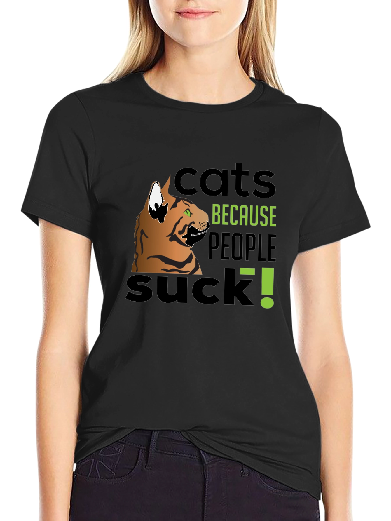 Cats Because People Suck! Graphic Tee