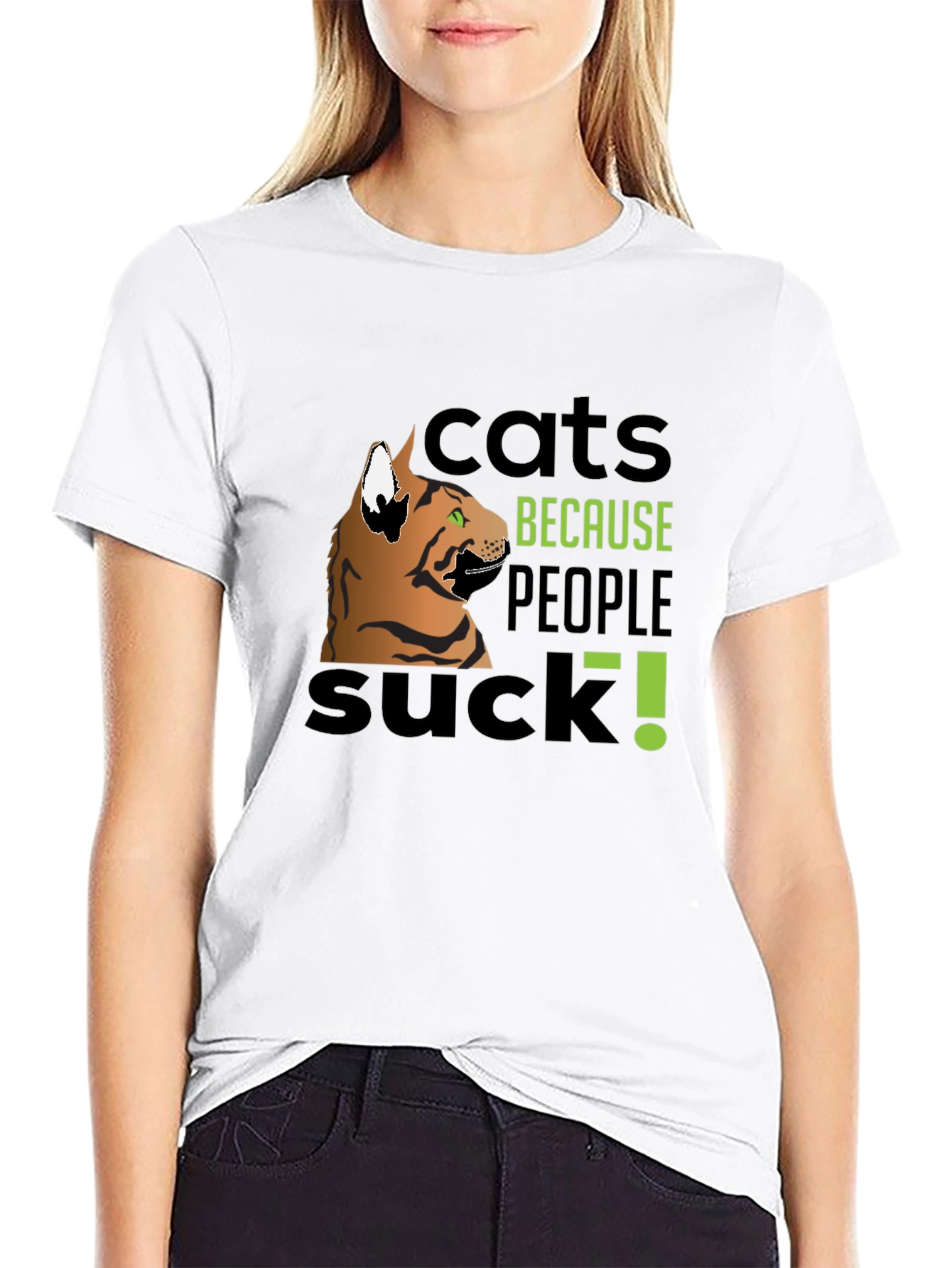 Cats Because People Suck! Graphic Tee