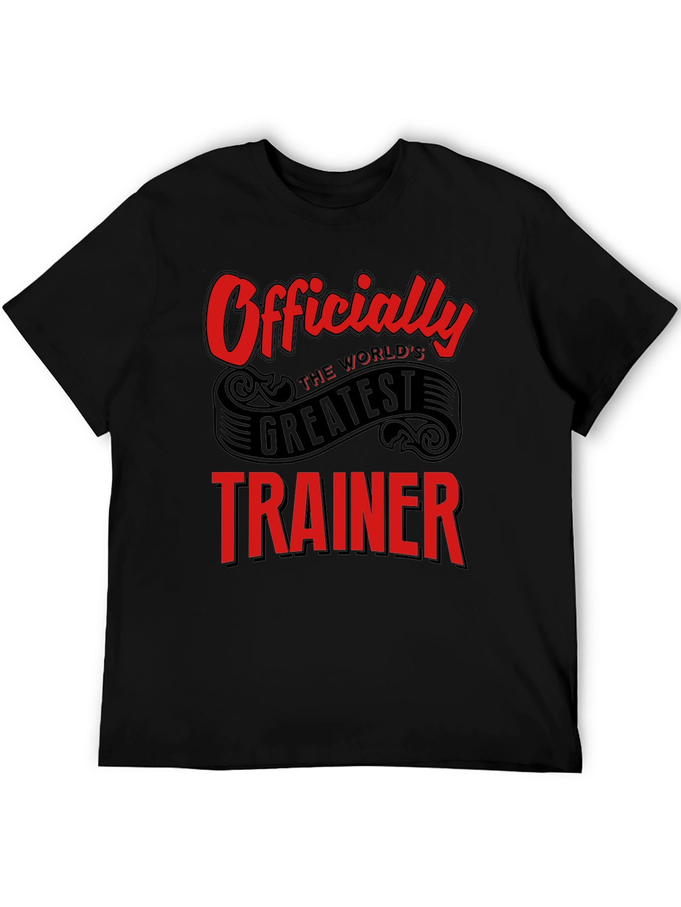 Worlds Greatest Trainer Black T-Shirt
