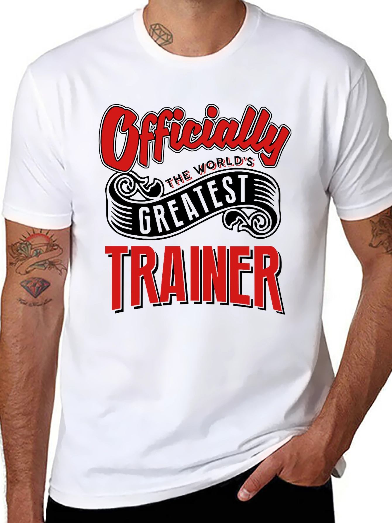 Worlds Greatest Trainer Black T-Shirt