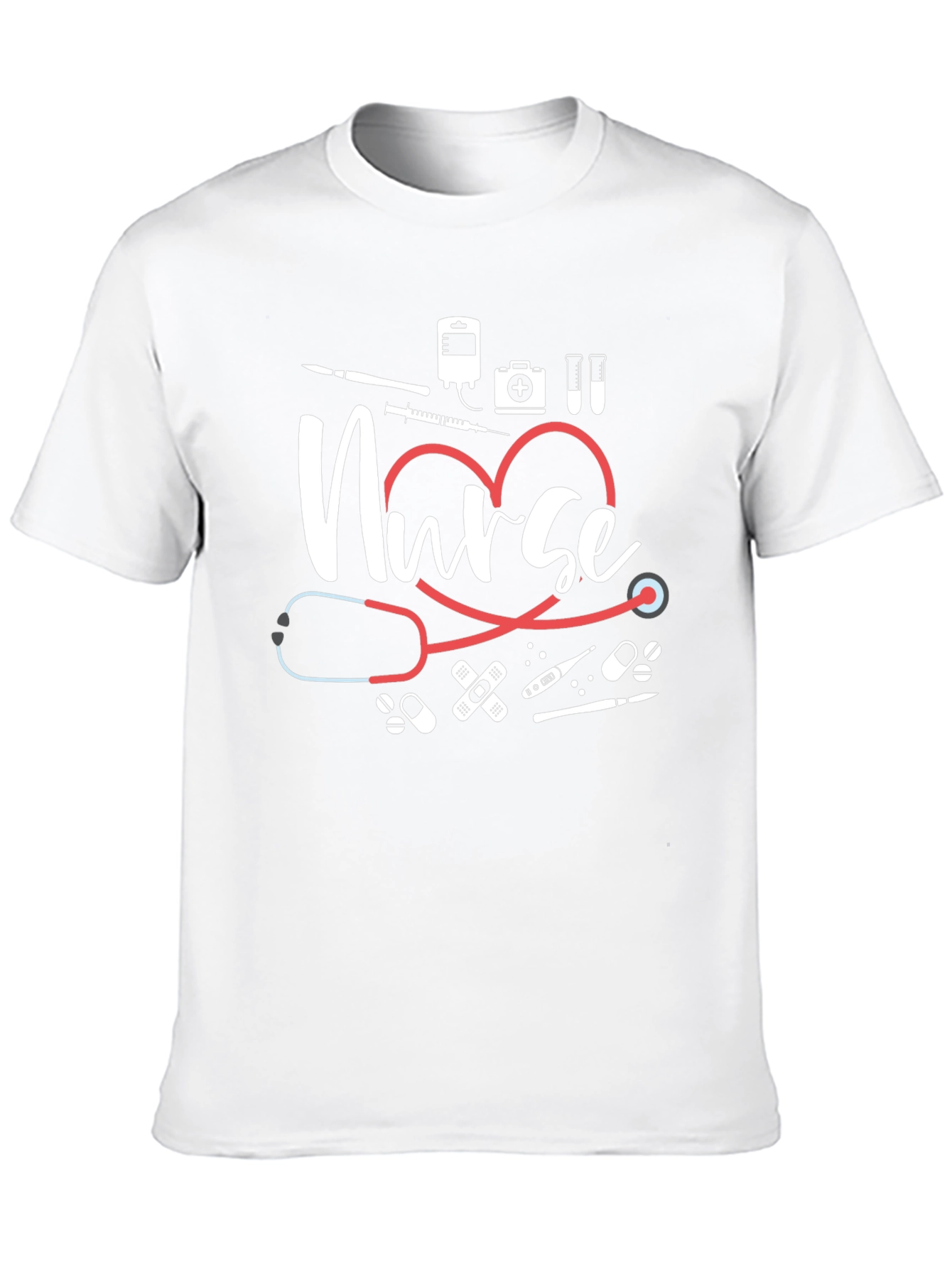 Nurse Heartbeat T-Shirt - Medical Professional Tee