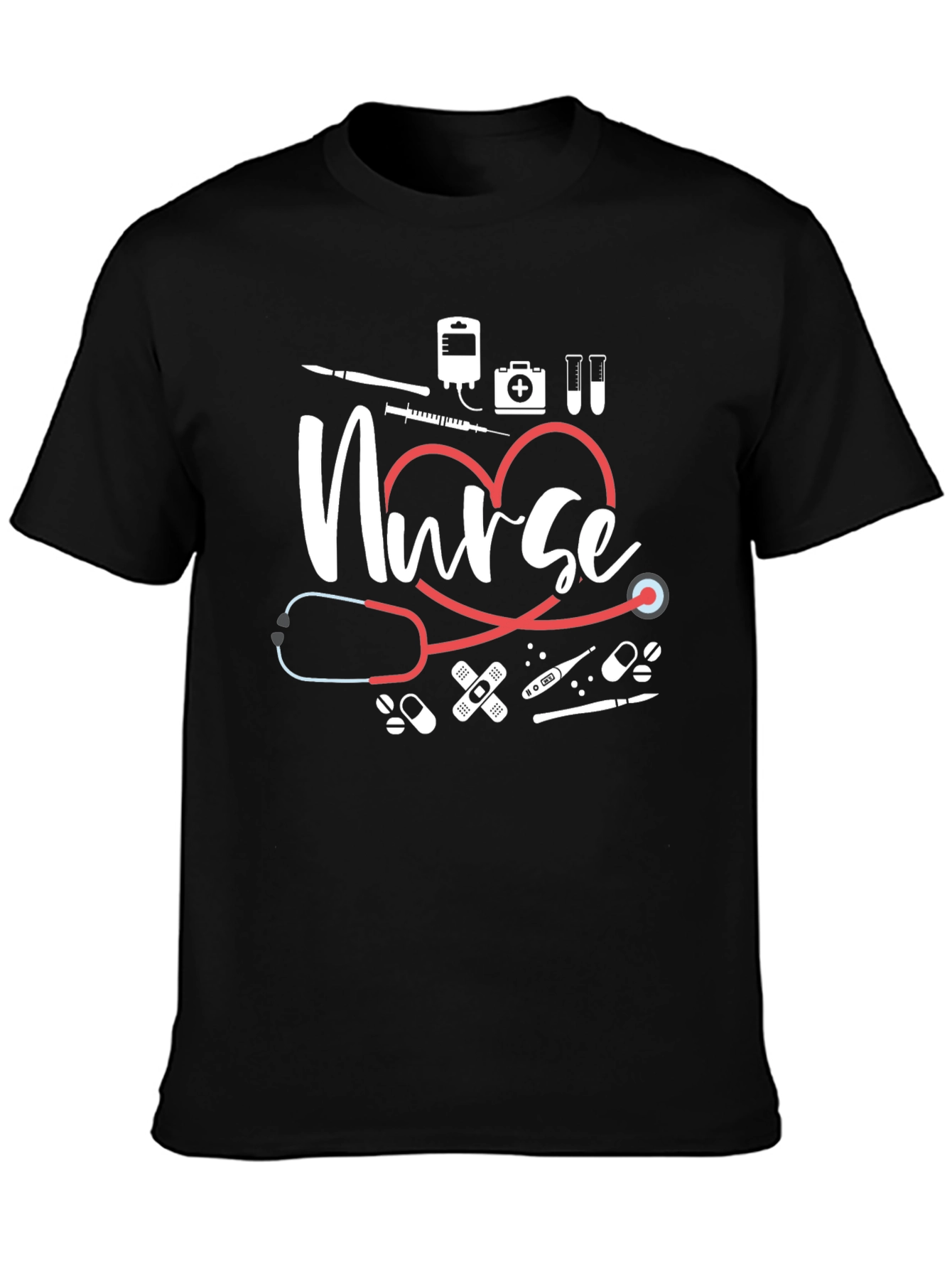 Nurse Heartbeat T-Shirt - Medical Professional Tee
