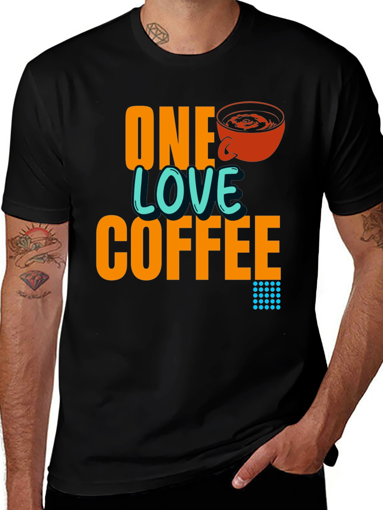 One Love Coffee Graphic Print T-Shirt