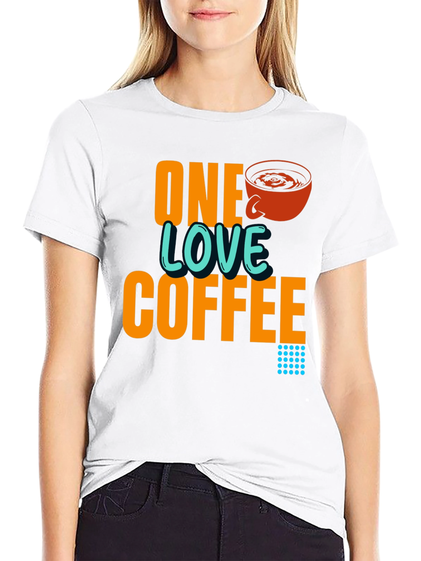 One Love Coffee Graphic Print T-Shirt