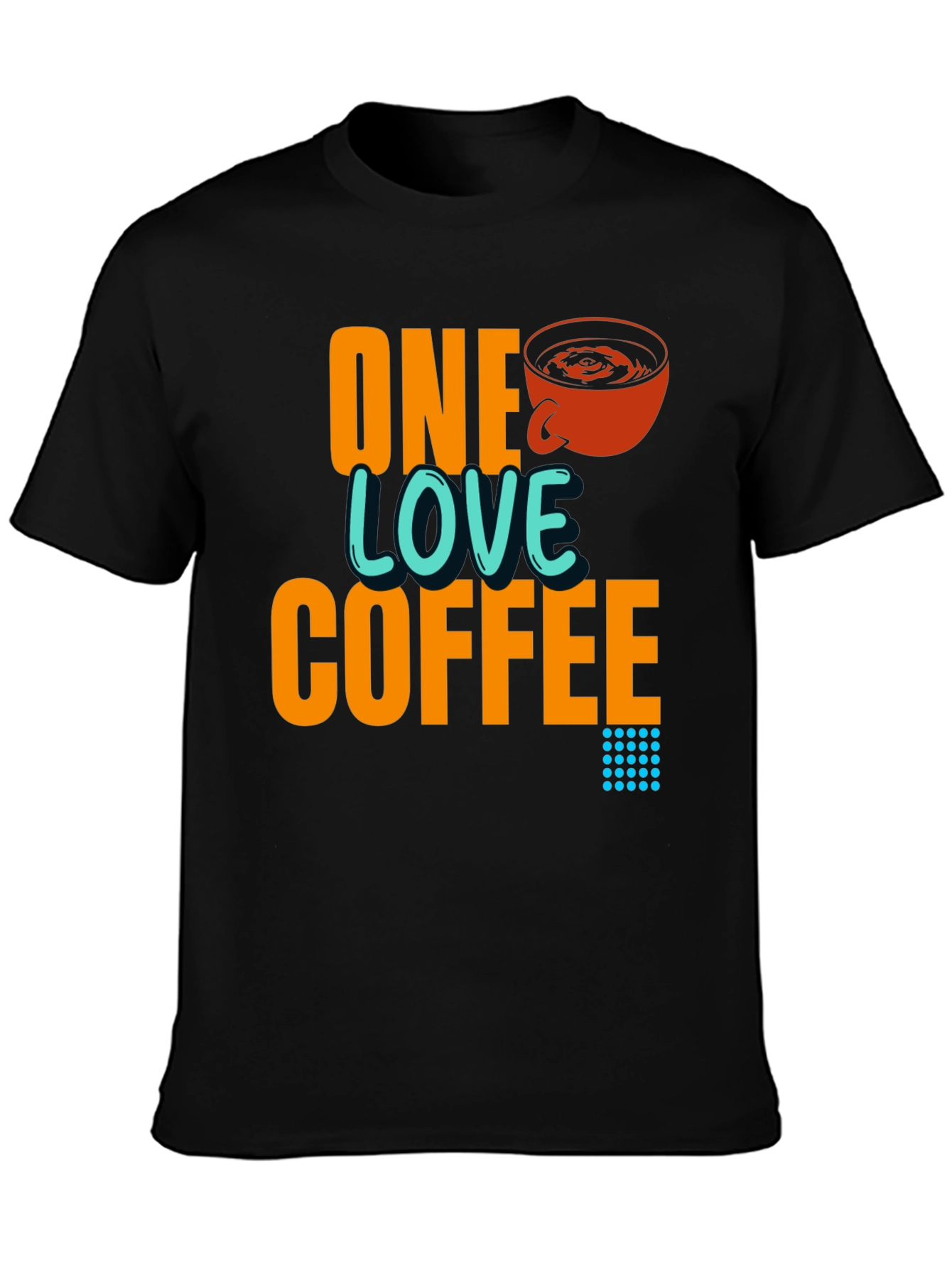 One Love Coffee Graphic Print T-Shirt