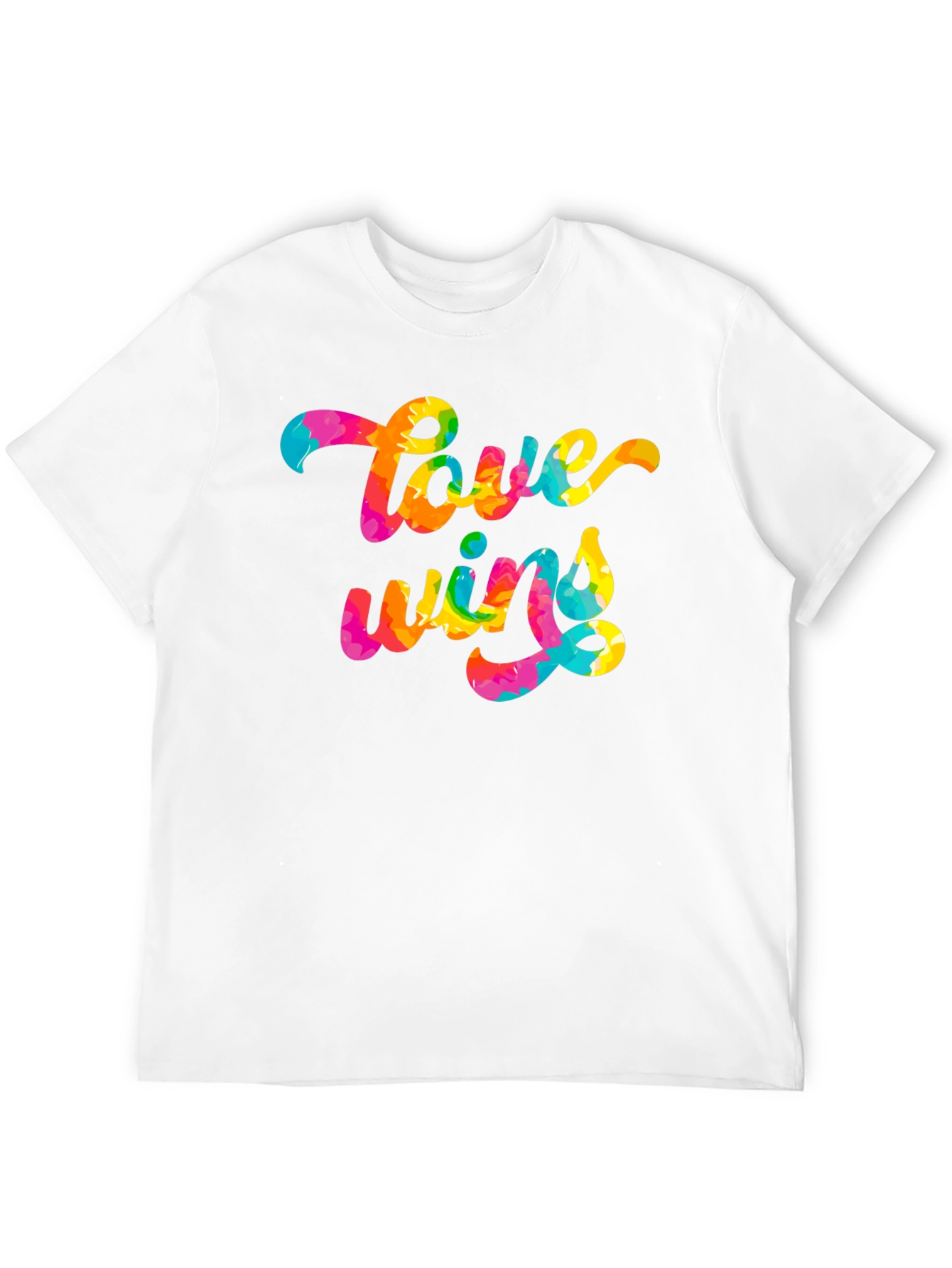 Love Wins Tie Dye Graphic Tee - Black