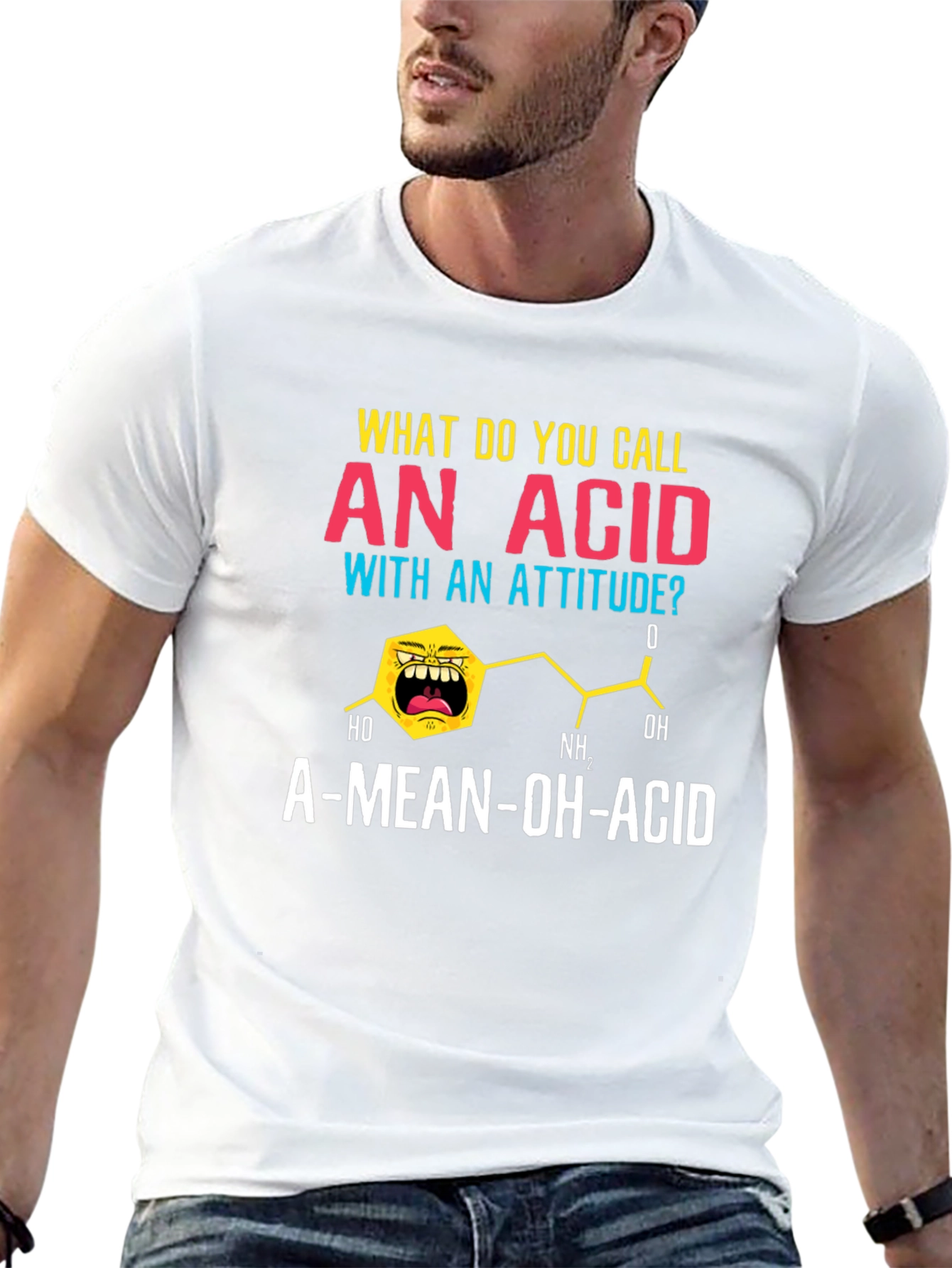 A-Mean-Oh-Acid T-Shirt Funny Chemistry Pun