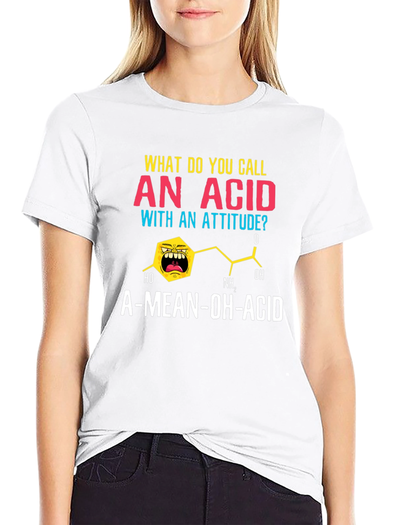 A-Mean-Oh-Acid T-Shirt Funny Chemistry Pun