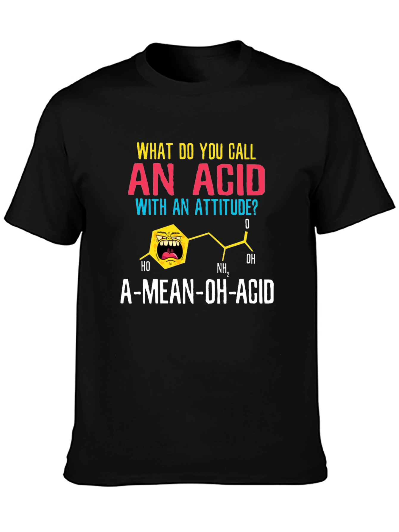 A-Mean-Oh-Acid T-Shirt Funny Chemistry Pun