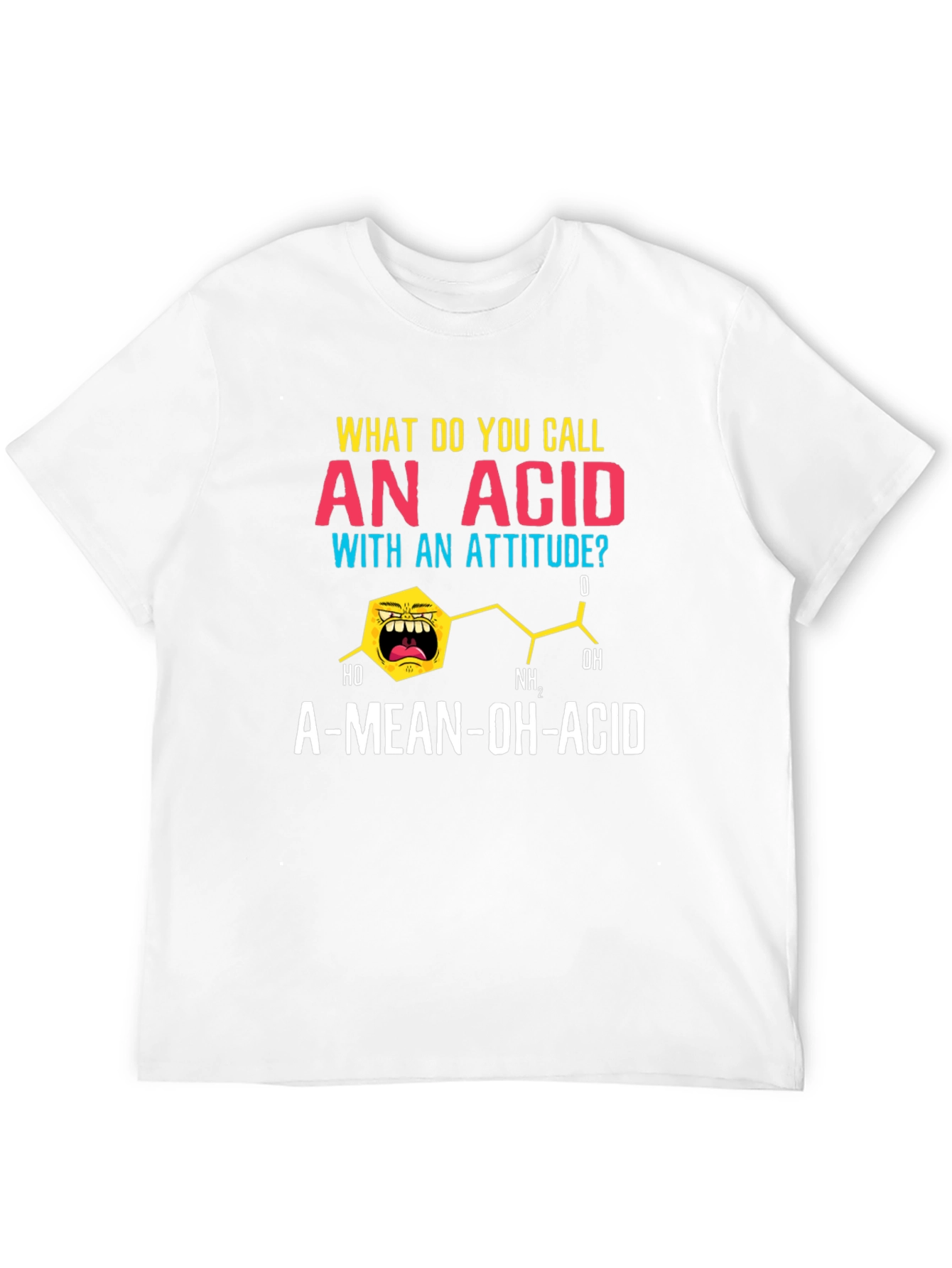 A-Mean-Oh-Acid T-Shirt Funny Chemistry Pun